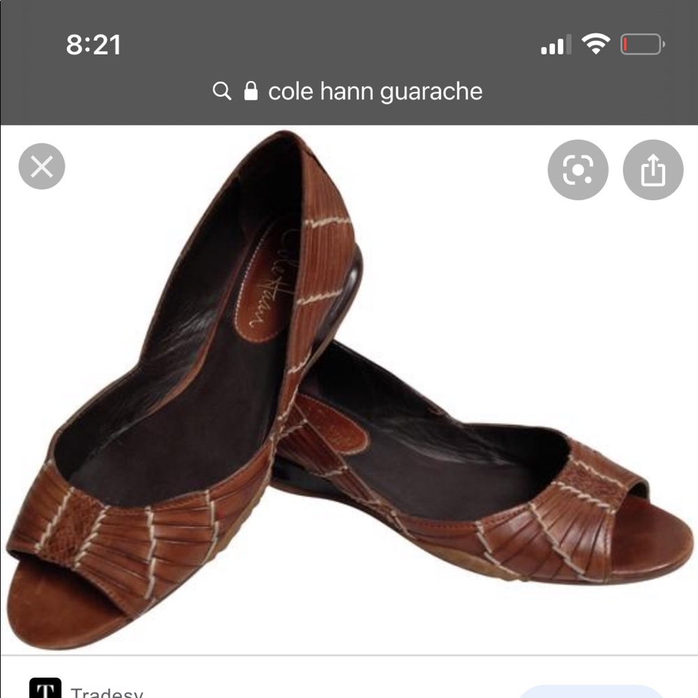 Cole Haan leather huarache